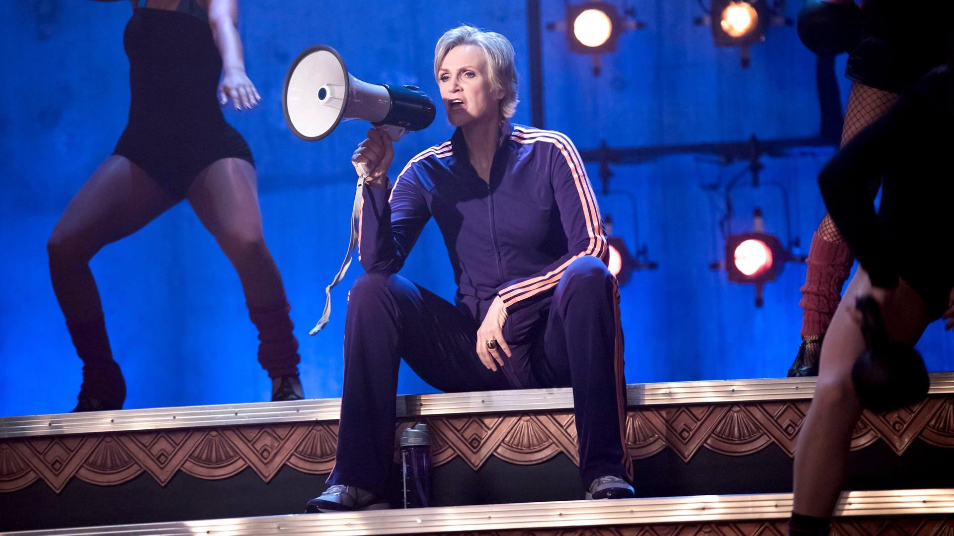 Still from The Rise and Fall of Sue Sylvester