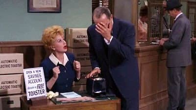 Still from Lucy Takes a Job at the Bank