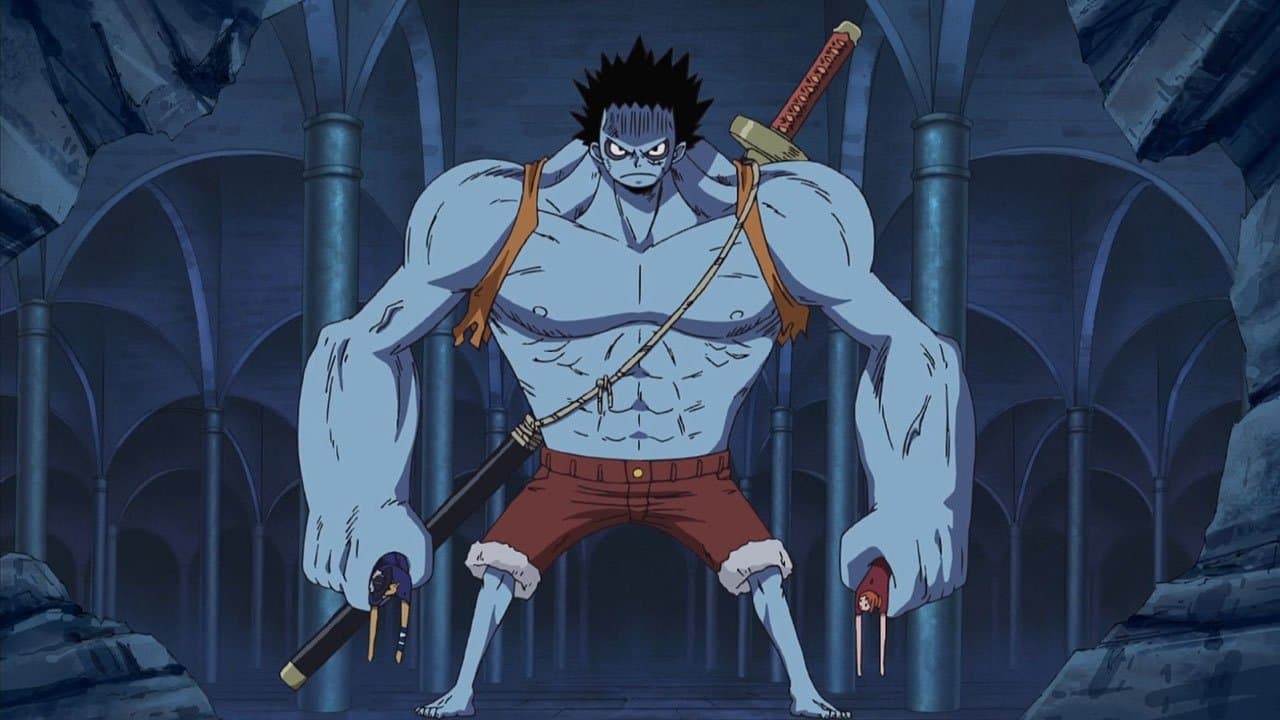 Still from The Incredible Battle Starts! Luffy vs Luffy
