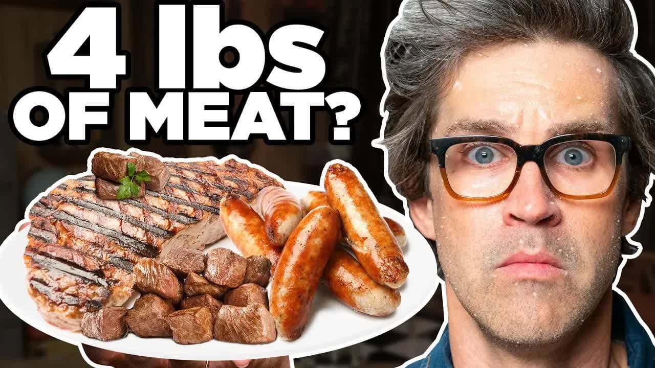 Still from Eating 4 Pounds of Meat In One Sitting