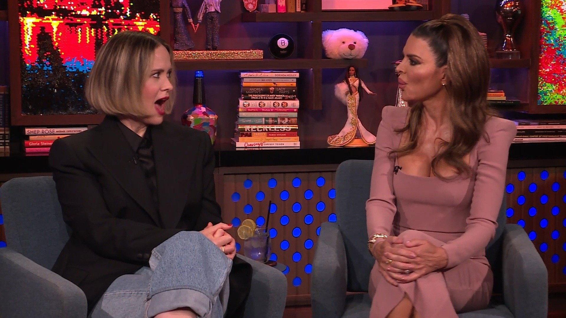 Still from Lisa Rinna and Sarah Paulson