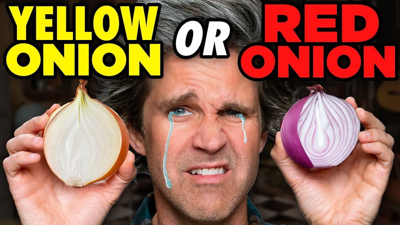 Still from Which Type Of Onion Makes You Cry The Most? - Good Mythical More