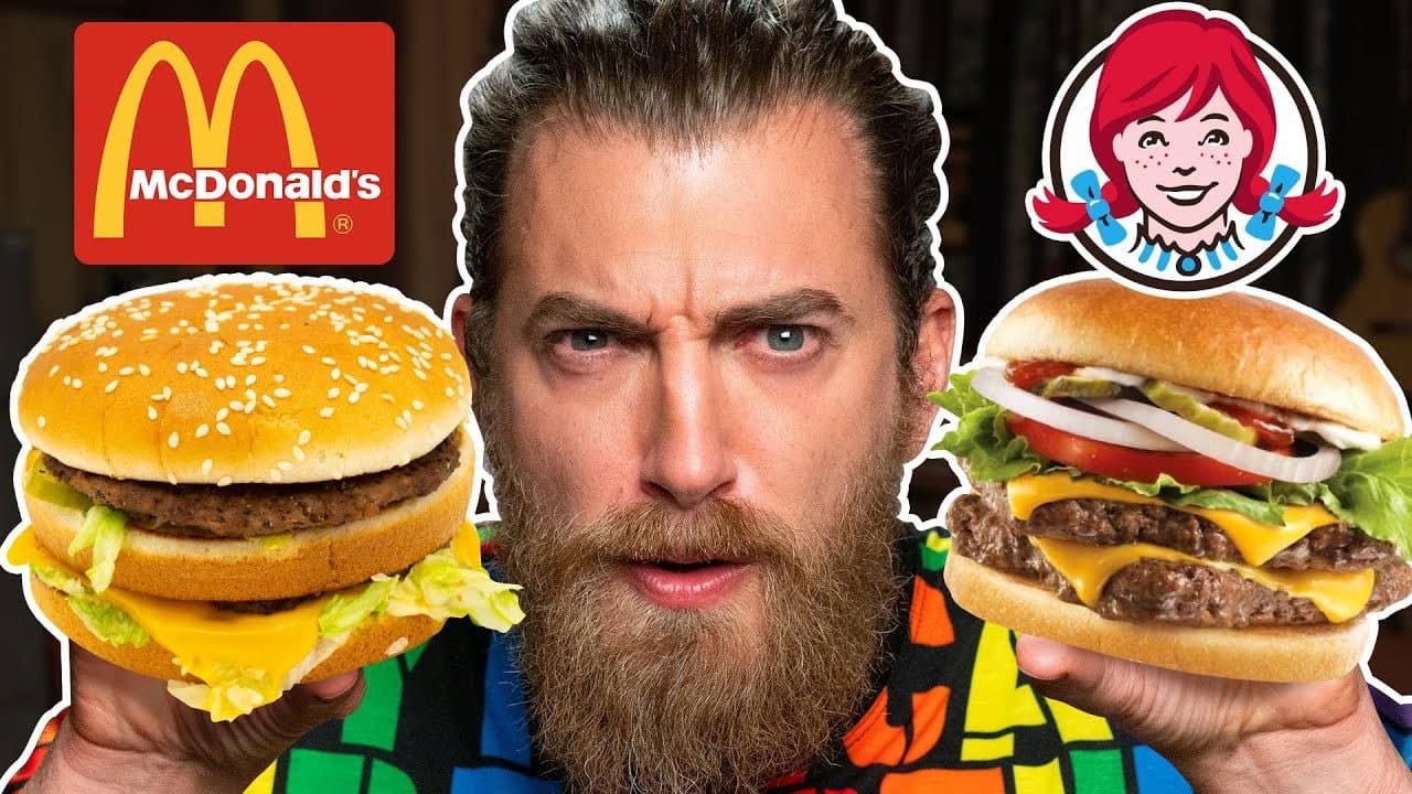 Still from McDonald's vs. Wendy's Taste Test | FOOD FEUDS