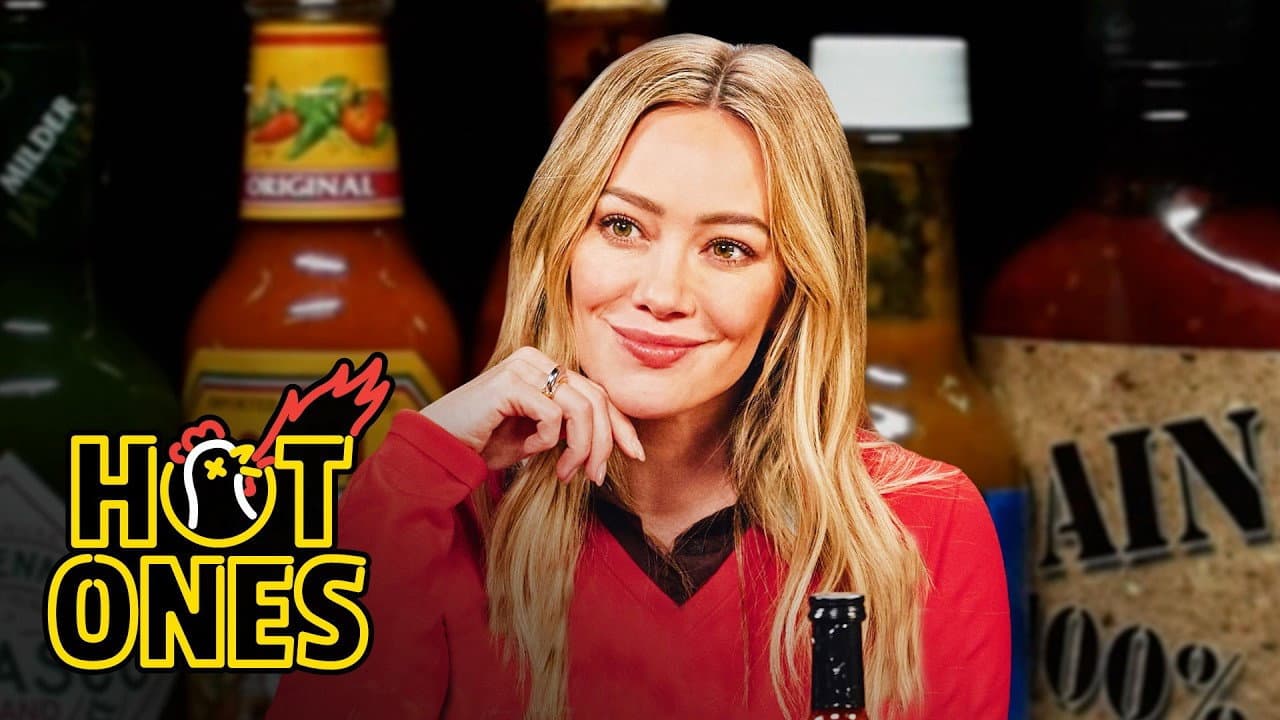 Still from Hilary Duff Tests Her Luck While Eating Spicy Wings