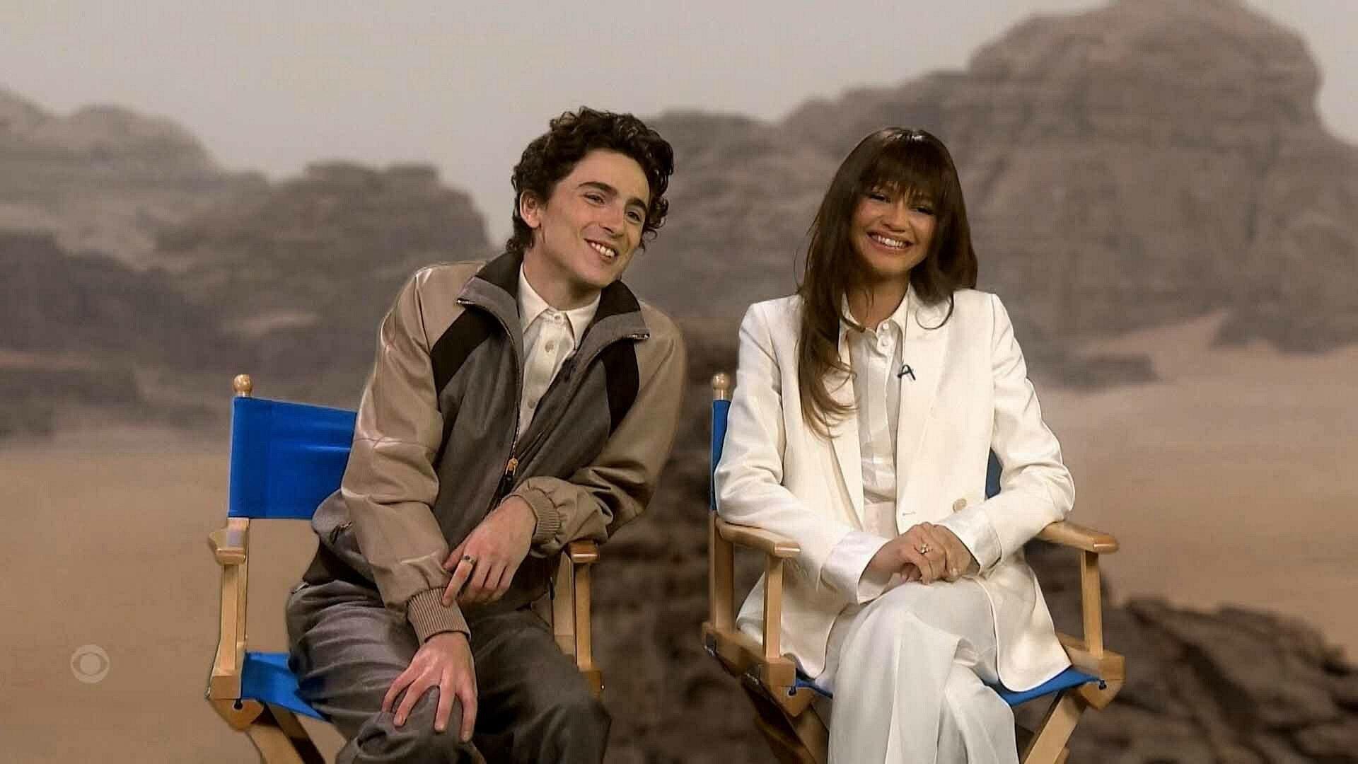Still from Timothée Chalamet, Zendaya