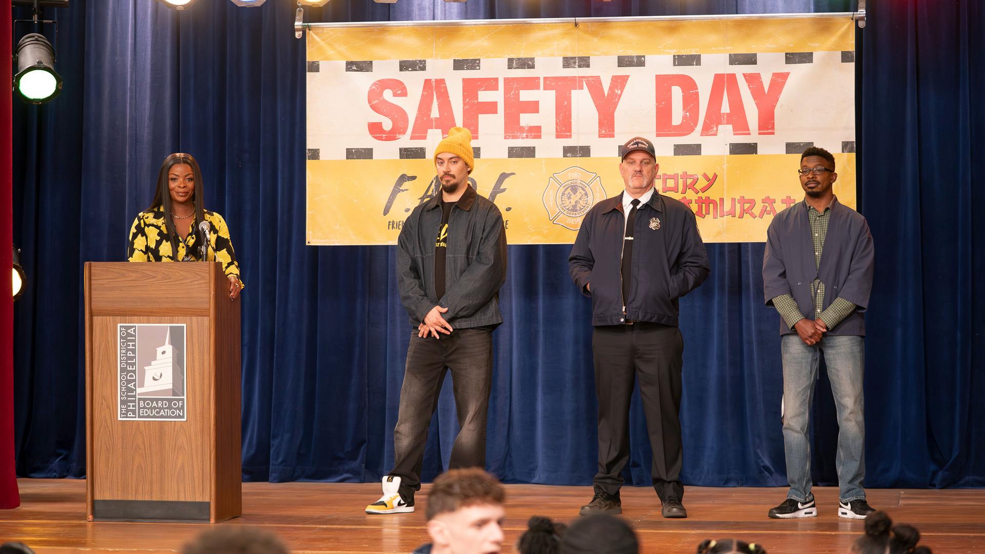 Still from Safety Day