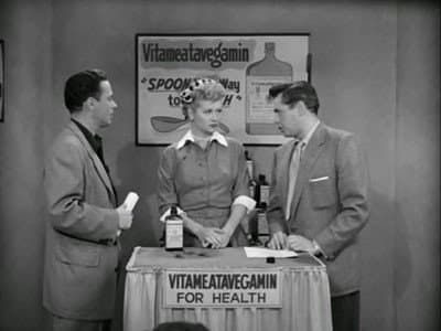 Still from Lucy Does a TV Commercial