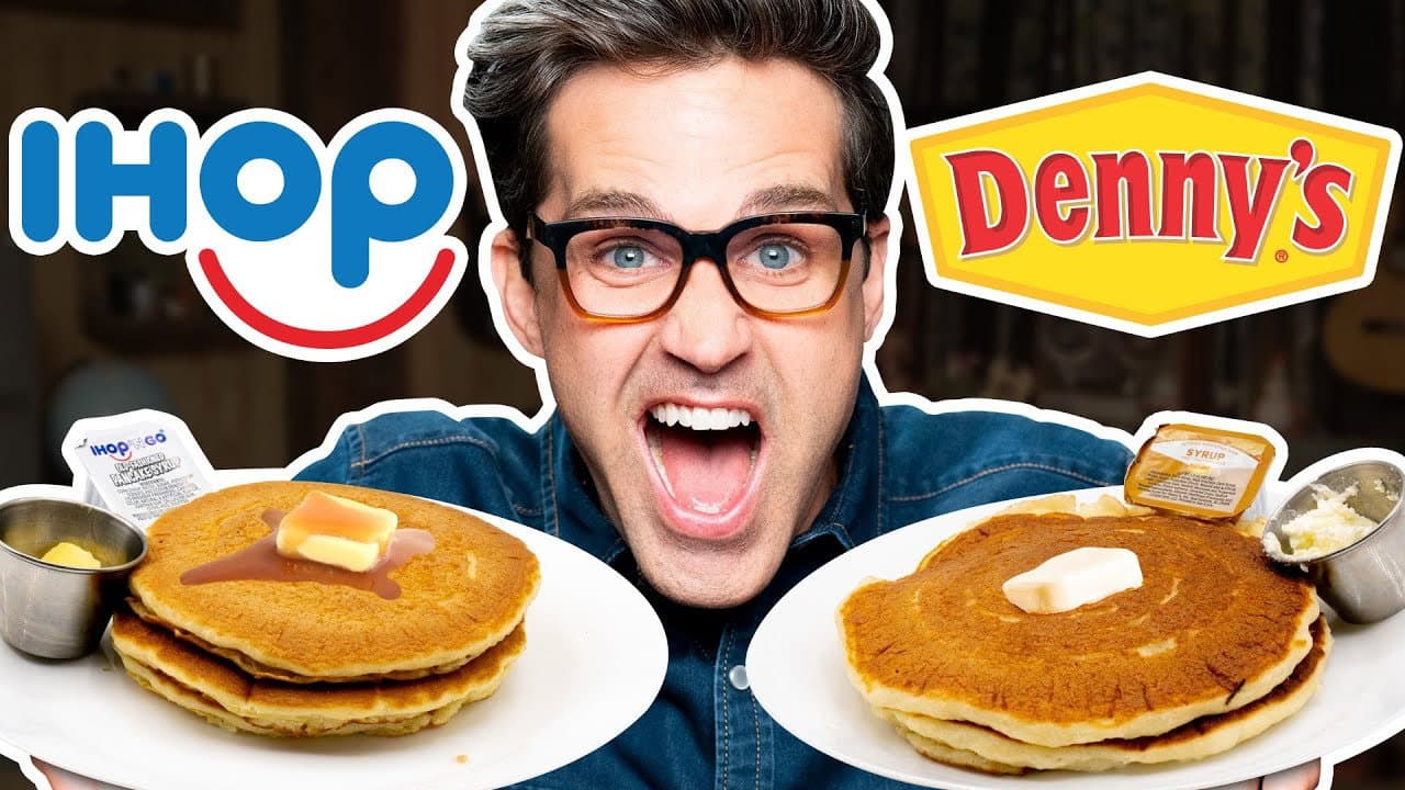 Still from IHOP vs. Denny's Taste Test | FOOD FEUDS