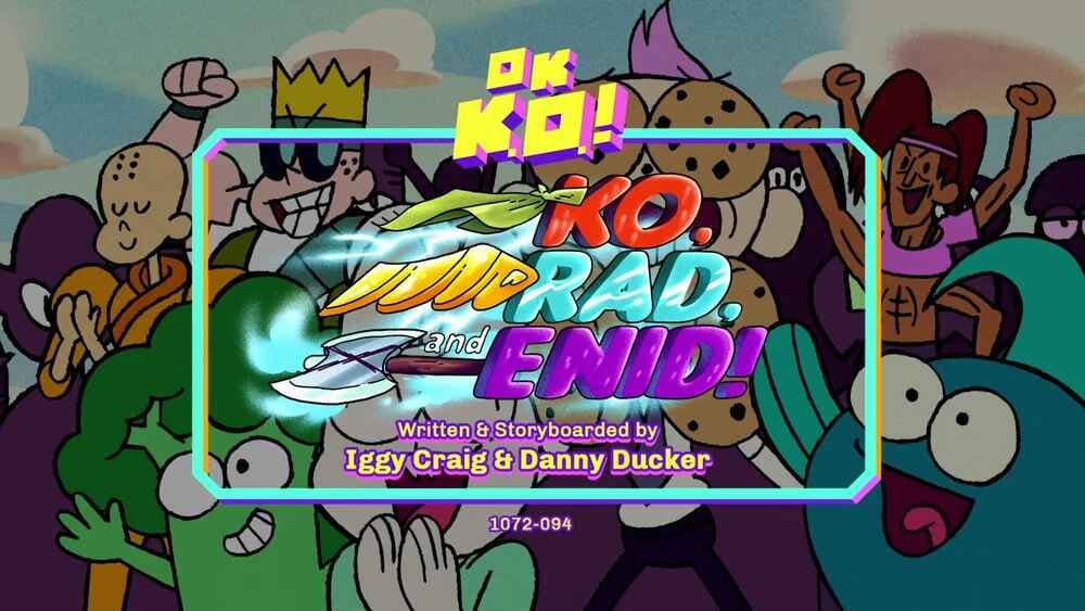 Still from KO, Rad, and Enid!