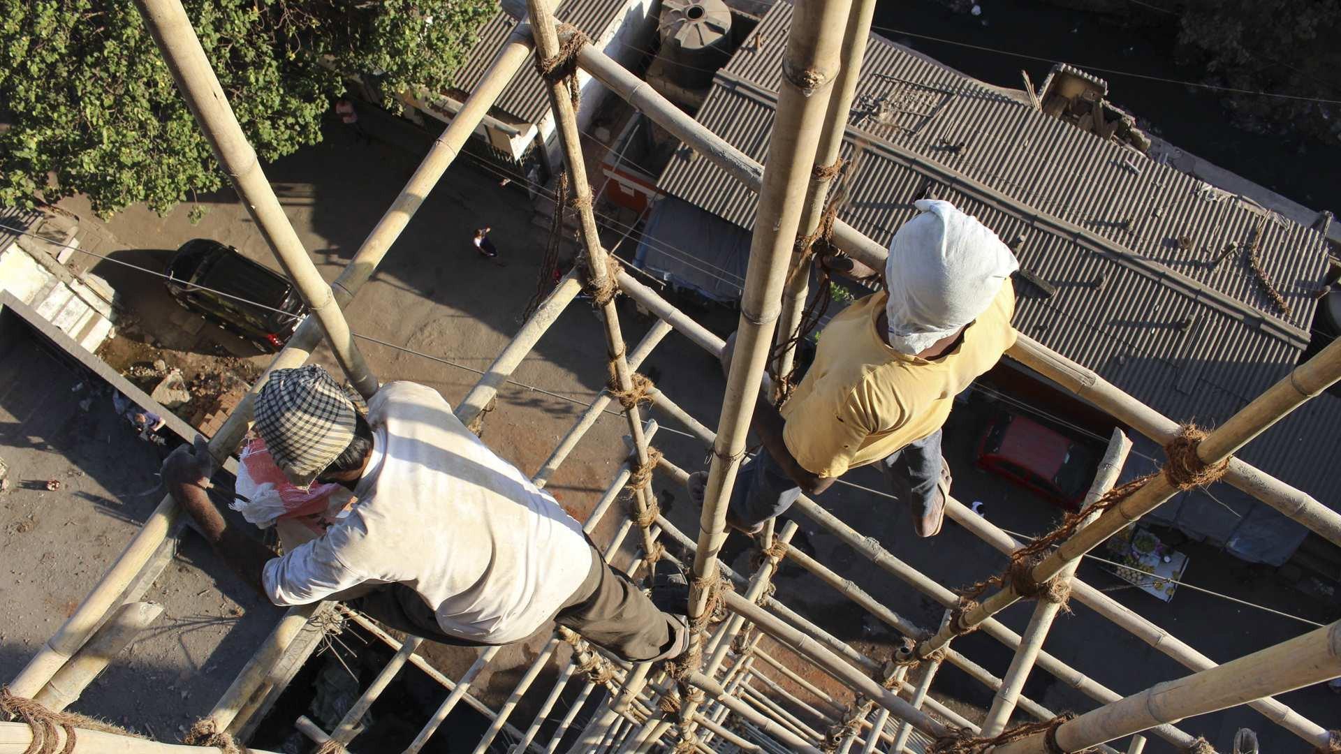 Still from Bamboo Scaffolding, Strontium