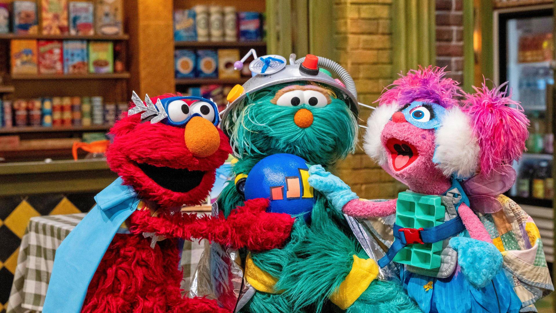 Still from Sesame Street Super Heroes