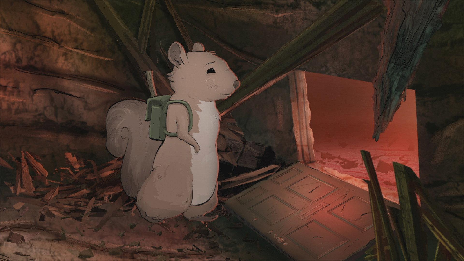 Still from Episode Nine: Squirrels, Part II.
