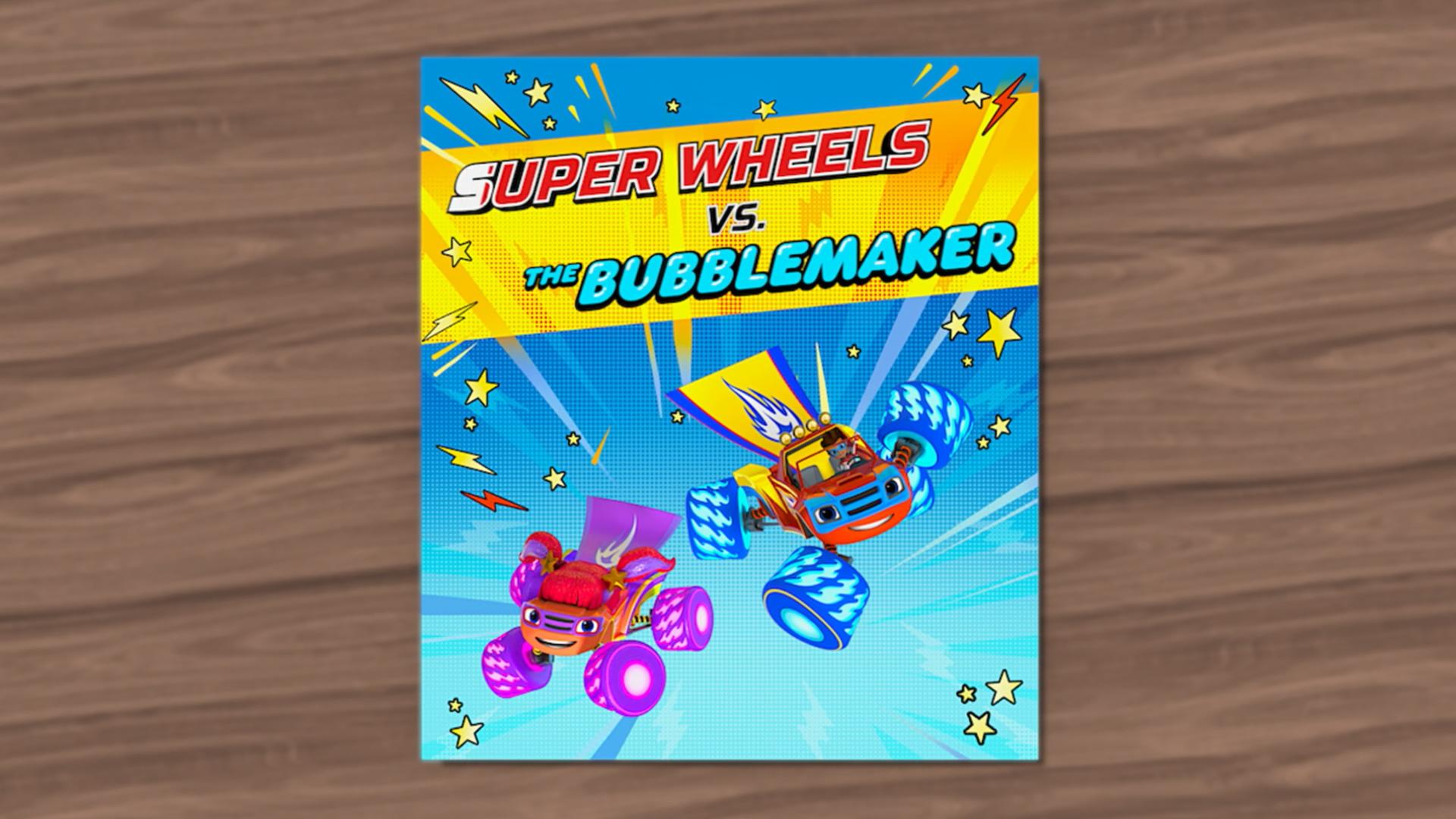 Still from Super Wheels vs. The Bubblemaker