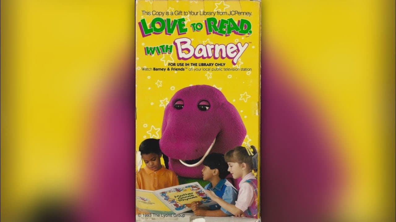 Still from Love to Read, with Barney