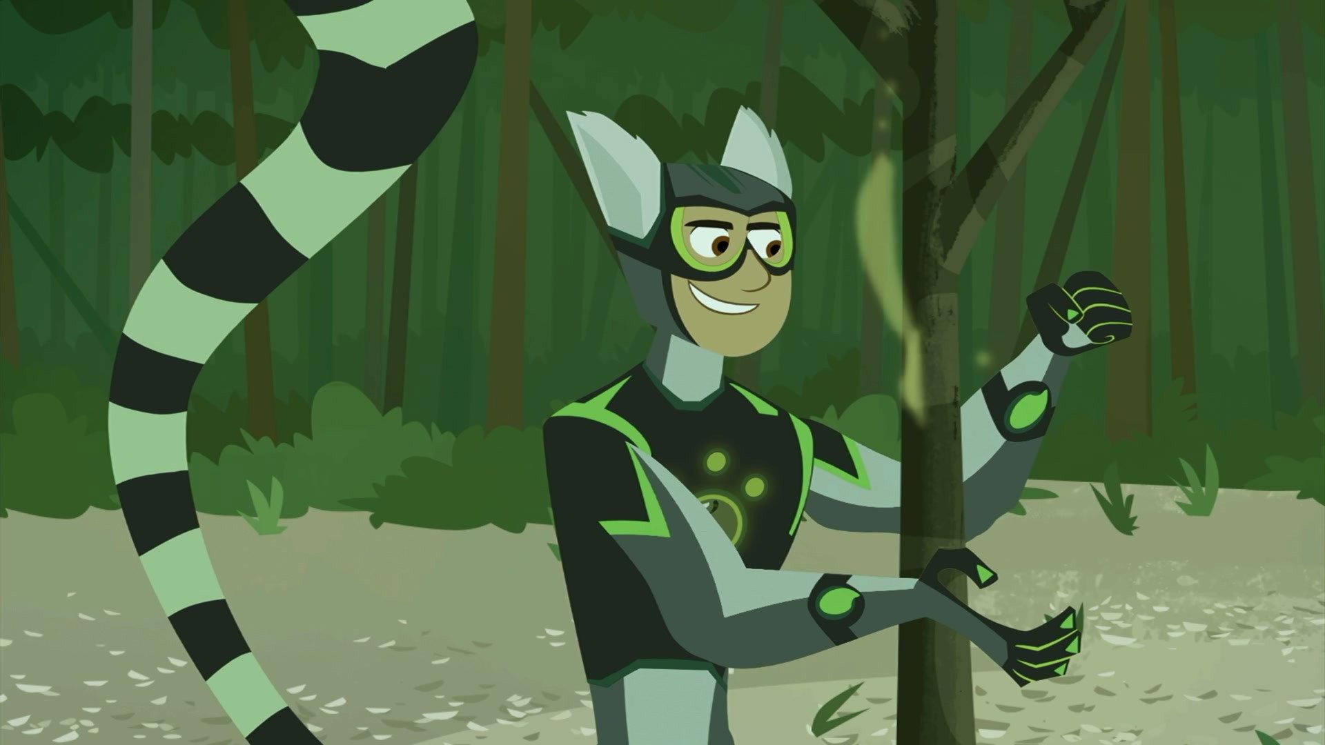Still from Lemur Stink Fight