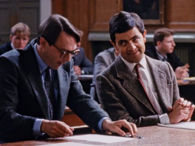 Still from Mr. Bean Takes an Exam