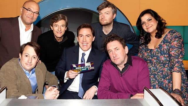 Still from Nigel Havers, Gregg Wallace, Charlie Brooker, Nina Wadia