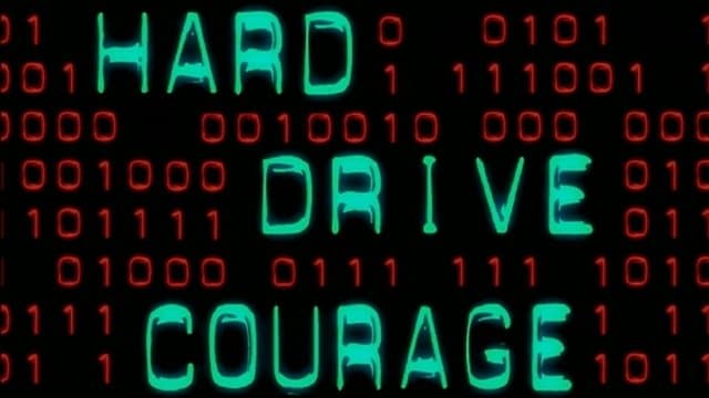 Still from Hard Drive Courage