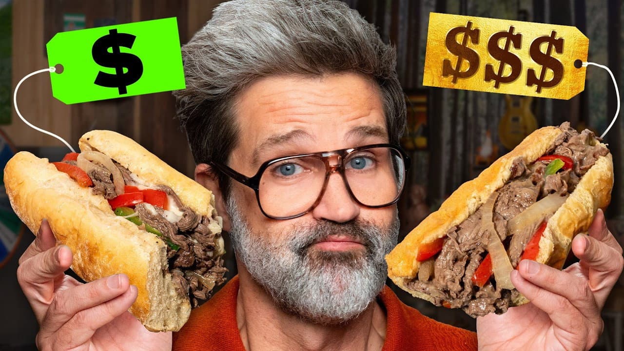 Still from Cheap vs Expensive Grocery Stores (Taste Test)