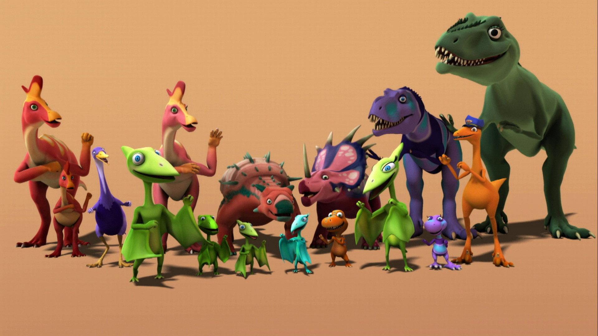 Still from Dinosaur Block Party
