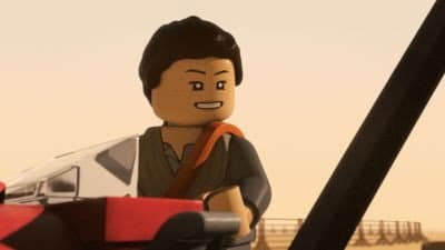 Still from Rey Strikes Back