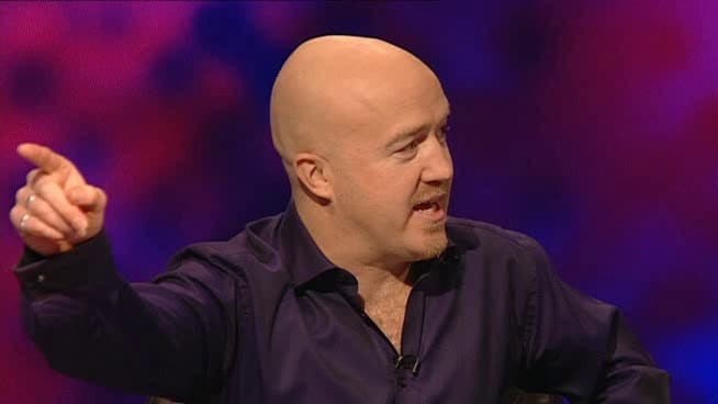 Still from Fred Macaulay, Shappi Khorsandi