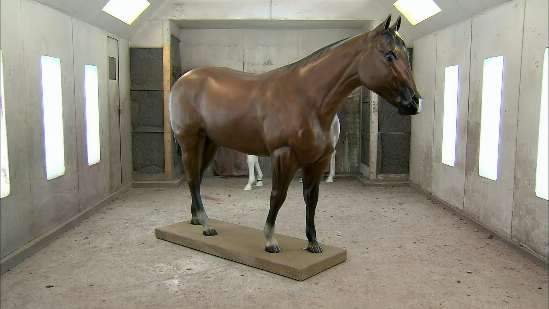 Still from Hospital Laundry, Brass Instrument Restoration, Horse Replicas, Excavation Buckets