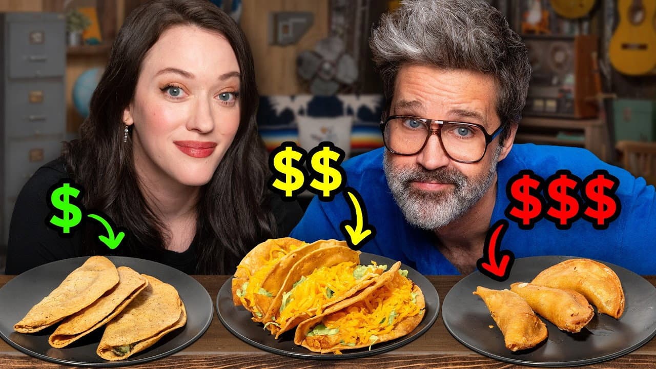 Still from Frozen vs. Fast vs. Fancy Food Taste Test