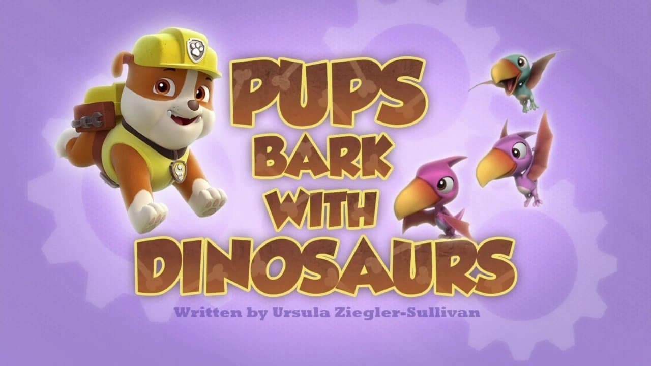 Still from Pups Bark with Dinosaurs