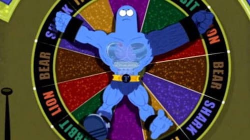 Still from The Bloo Superdude and the Great Creator of Everything's Awesome Ceremony of Fun That He's Not Invited To