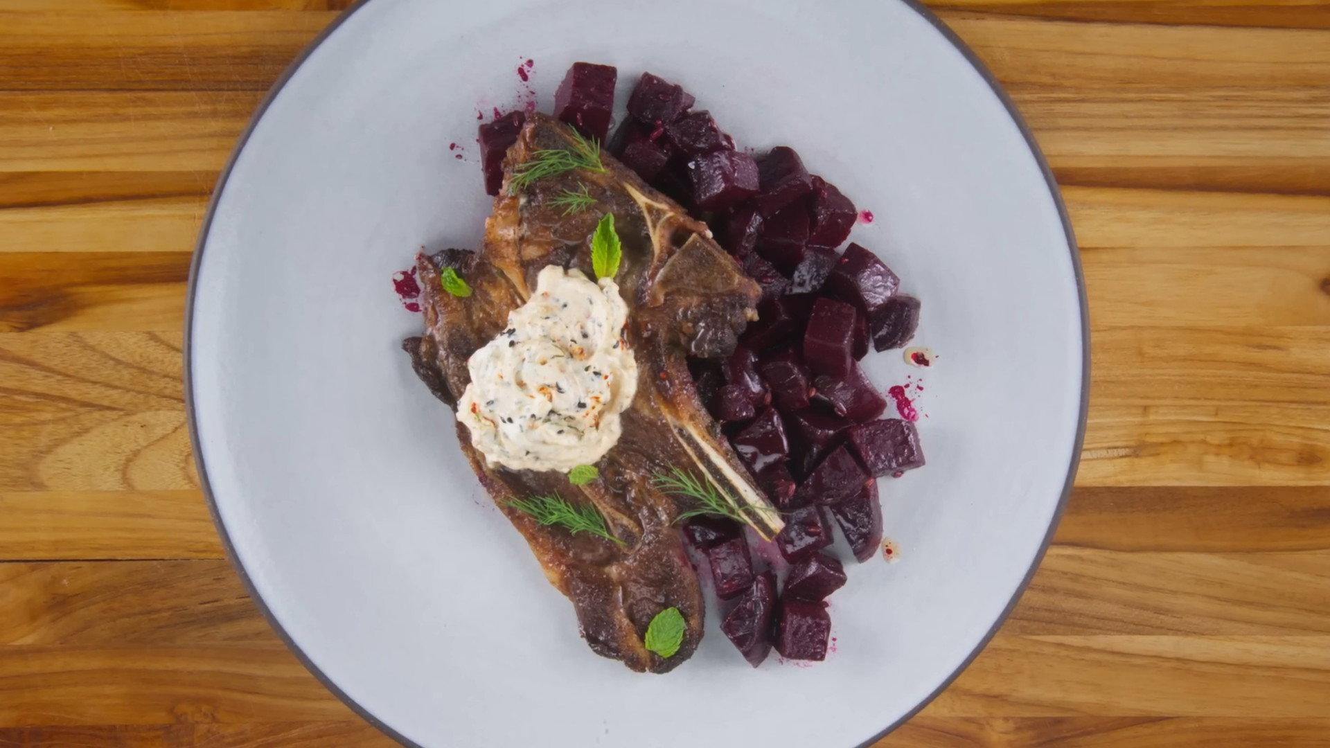 Still from Spiced Lamb Shoulder Chops - A Lord of the Rings Inspired Meal