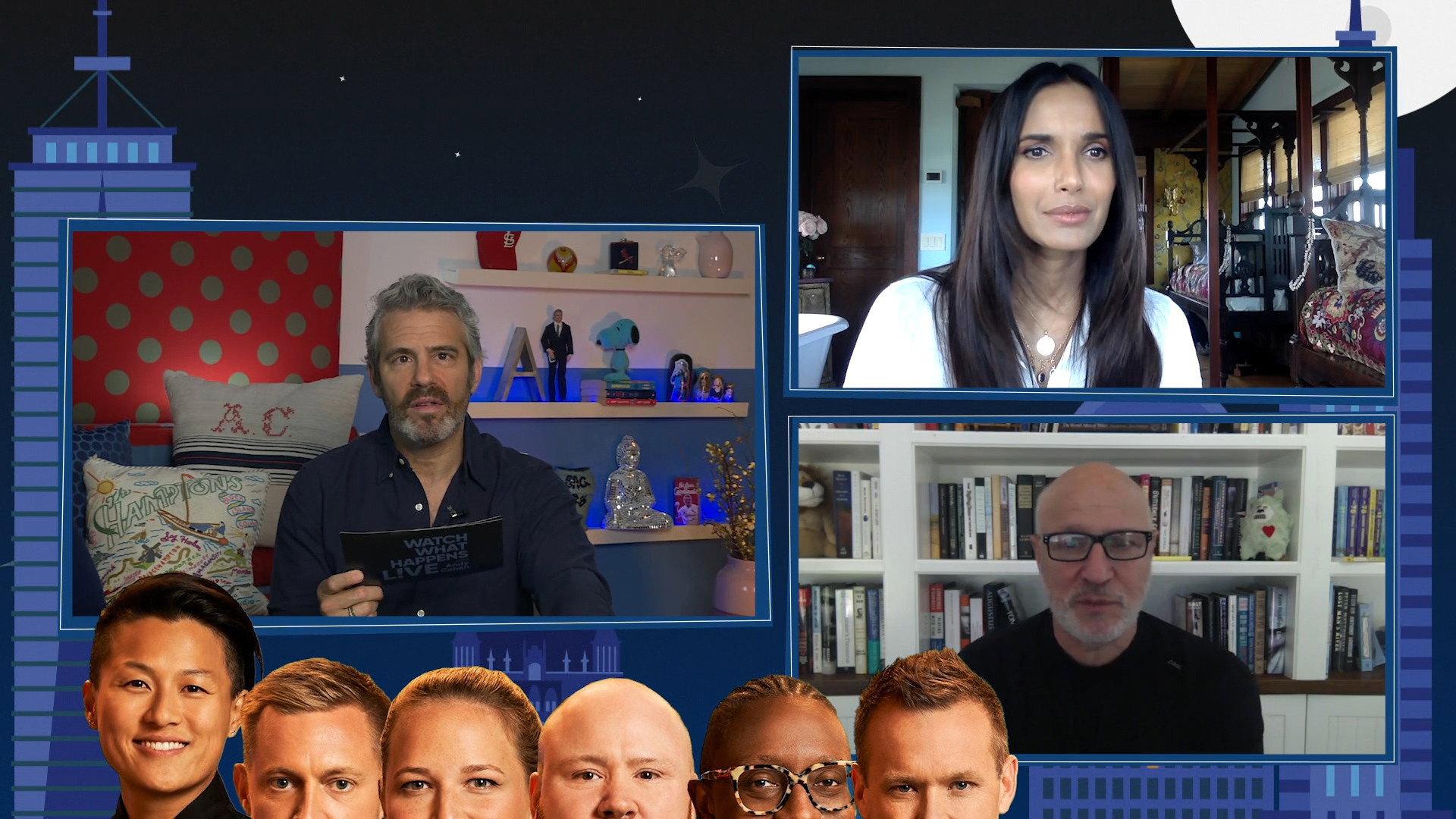 Still from Padma Lakshmi & Tom Colicchio