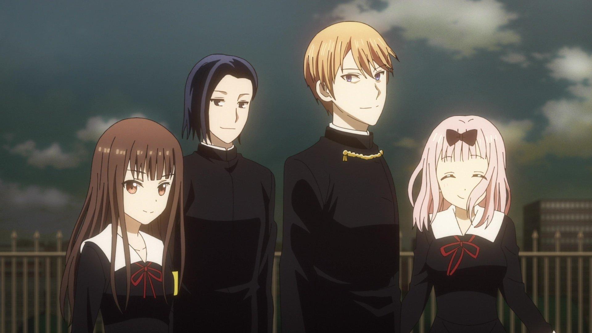 Still from The Student Council Would Like a Group Photo / The Student Council Is Going to Get That Group Photo / Chika Fujiwara Wants to Inflate