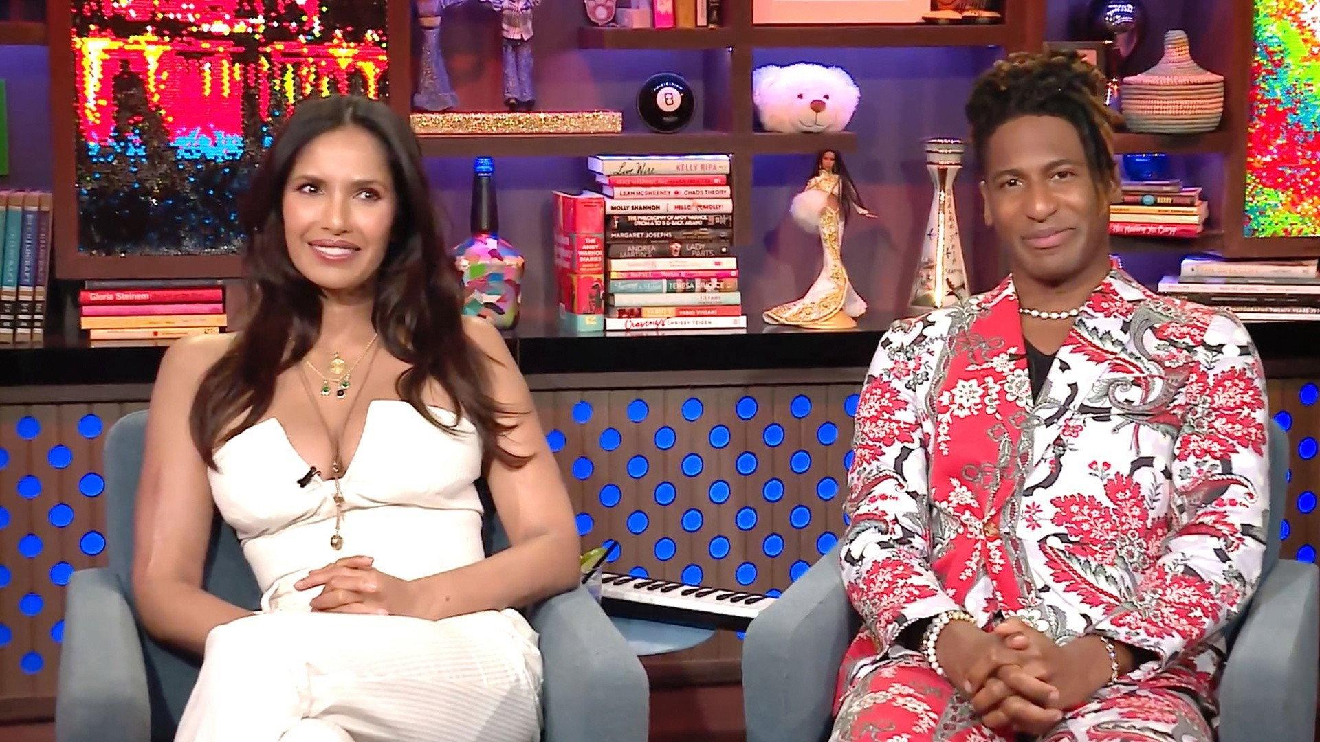 Still from Jon Batiste and Padma Lakshmi
