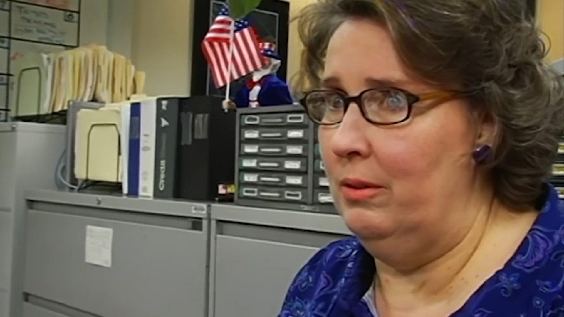 Still from The Accountants: Phyllis
