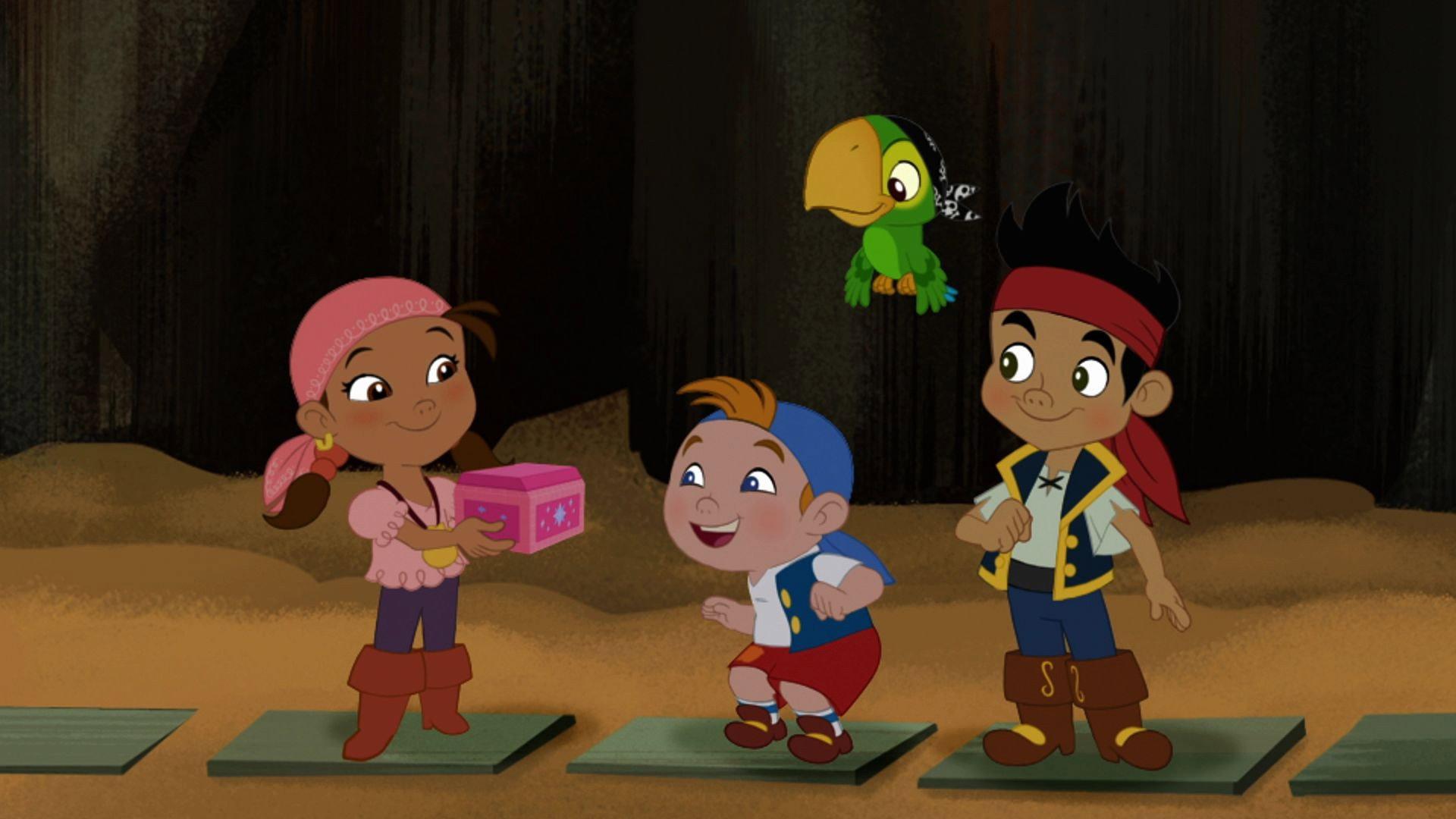 Still from Izzy's Pirate Puzzle / The Never Land Games