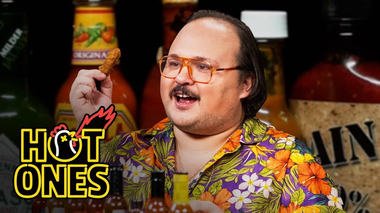 Still from Stavros Halkias Brings His Own Ranch to Eat Spicy Wings
