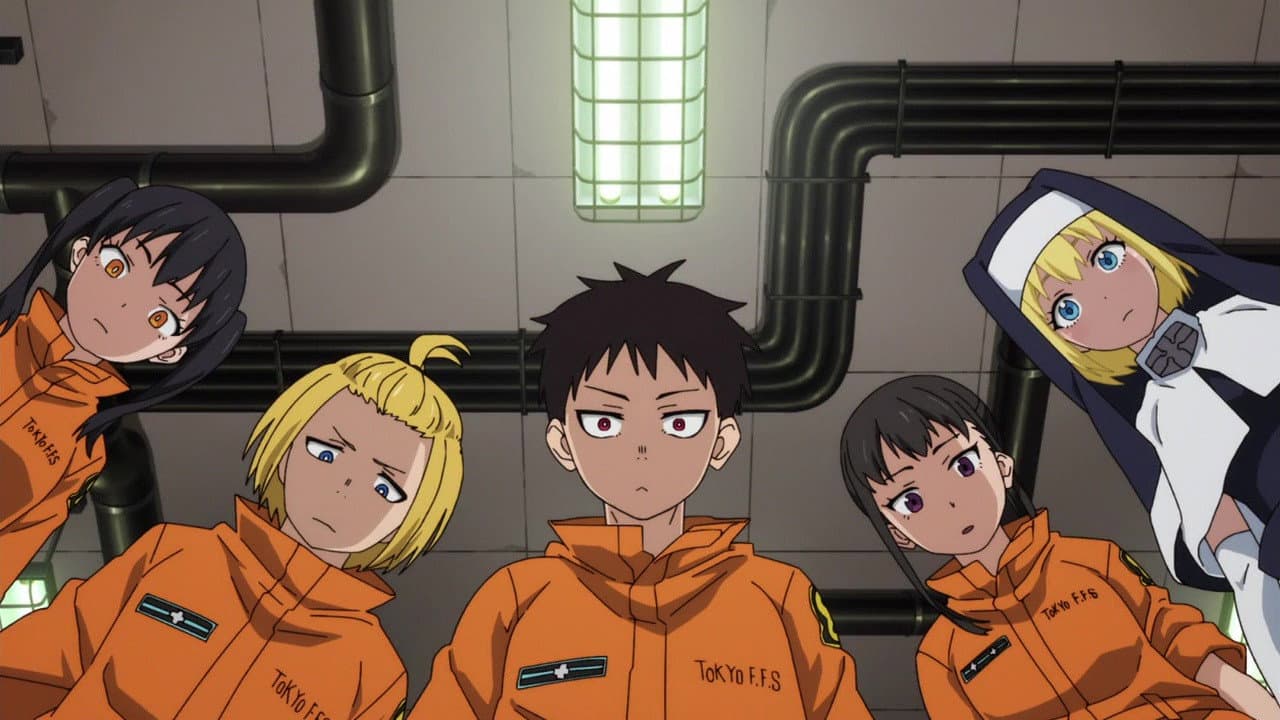 Still from Formation of Special Fire Force Company 8 / The Mightiest Hikeshi