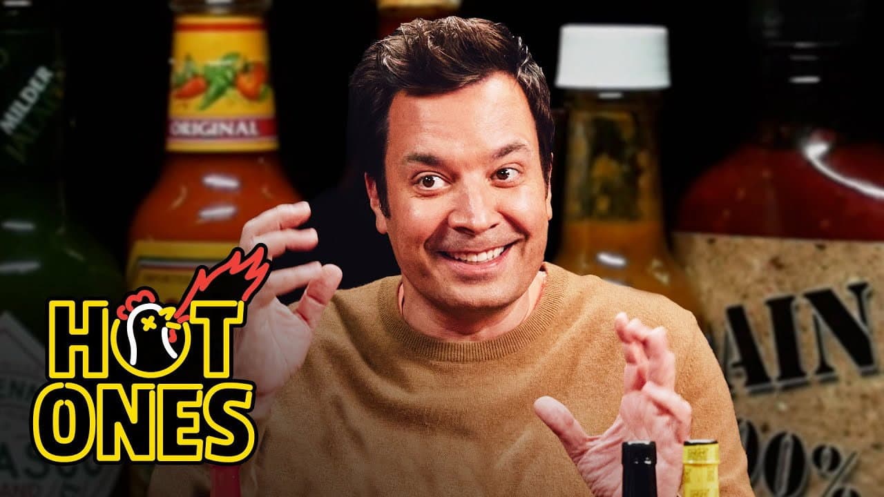Still from Jimmy Fallon Gets Spooked By Spicy Wings