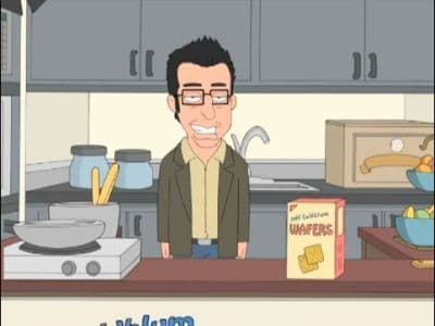 Still from Jeff Goldblum Wafers