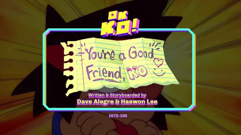 Still from You're A Good Friend, KO