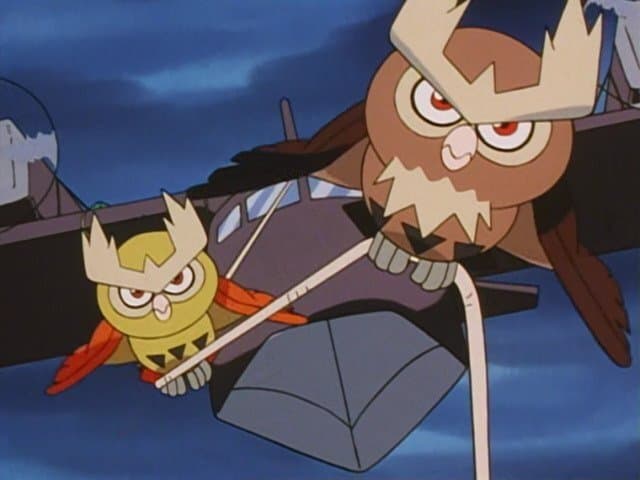 Still from Throwing in the Noctowl