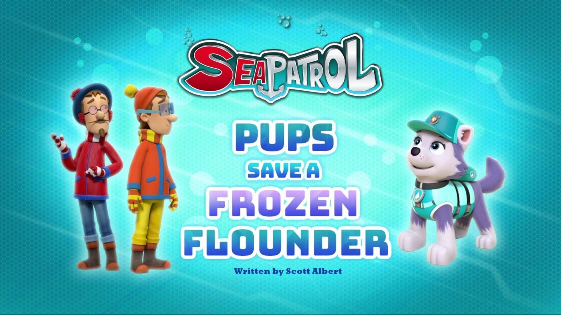 Still from Sea Patrol: Pups Save a Frozen Flounder