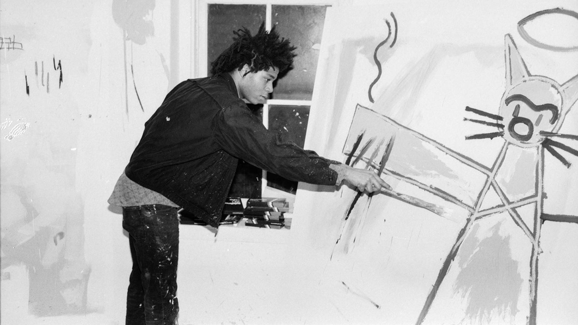 Still from Basquiat: Rage to Riches