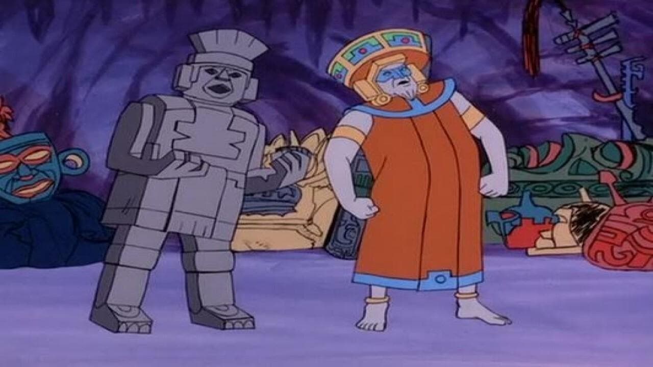 Still from The Fiesta Host is an Aztec Ghost