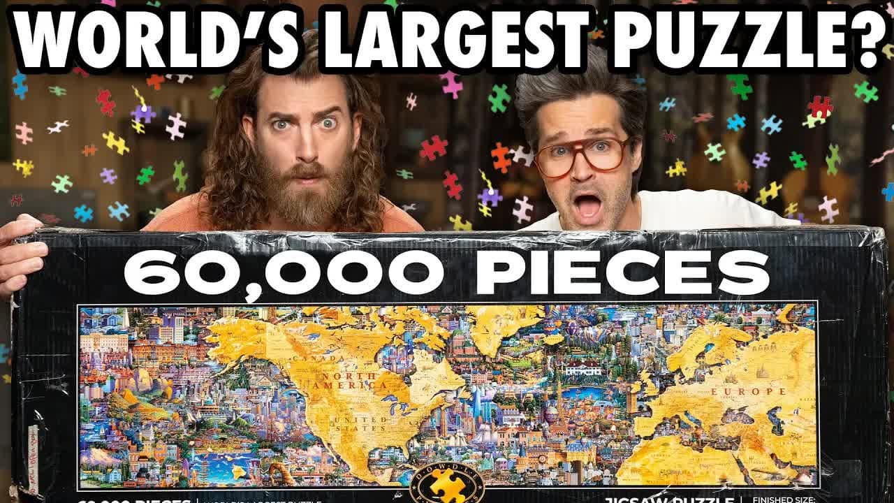 Still from Can We Complete The World's Largest Puzzle?