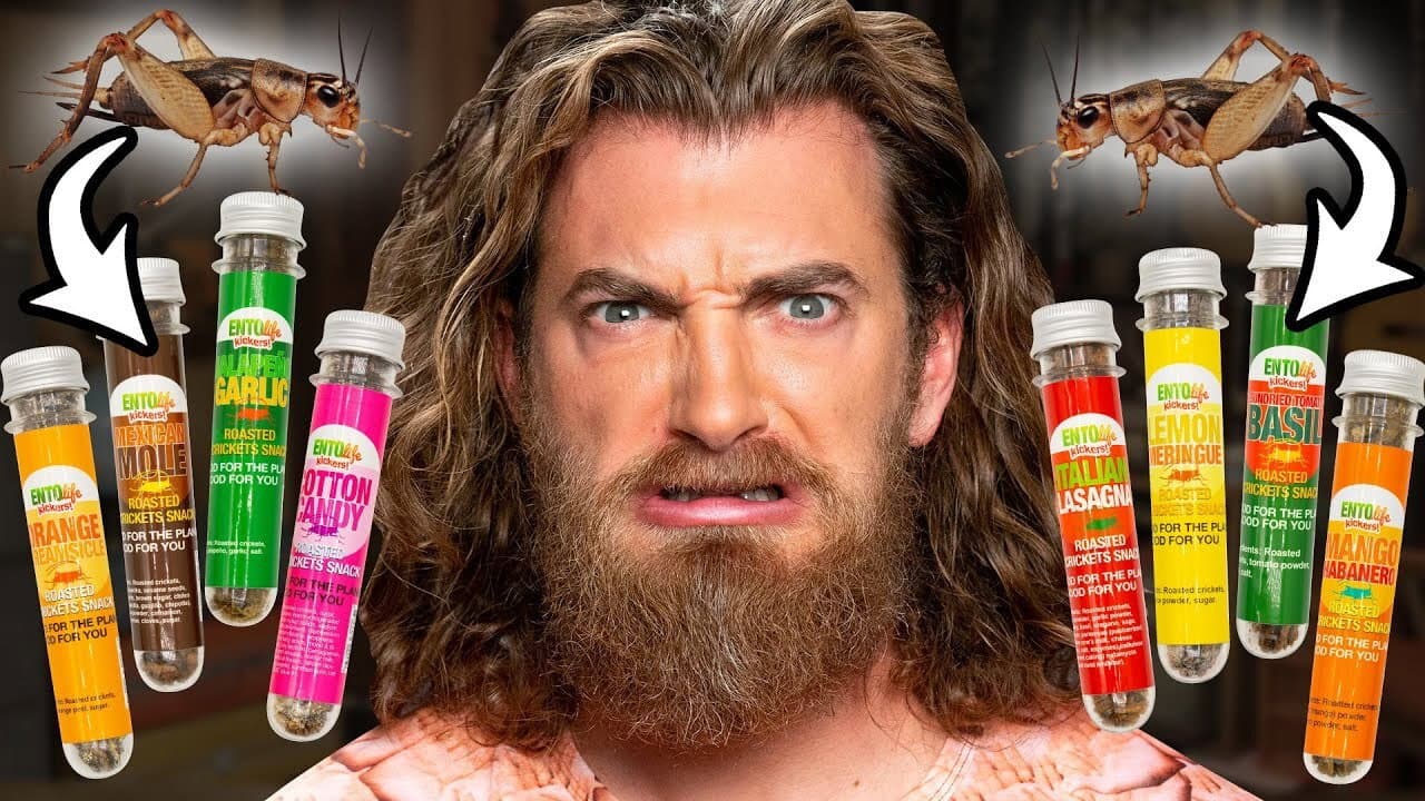 Still from We Try Every Cricket Flavor - Good Mythical More