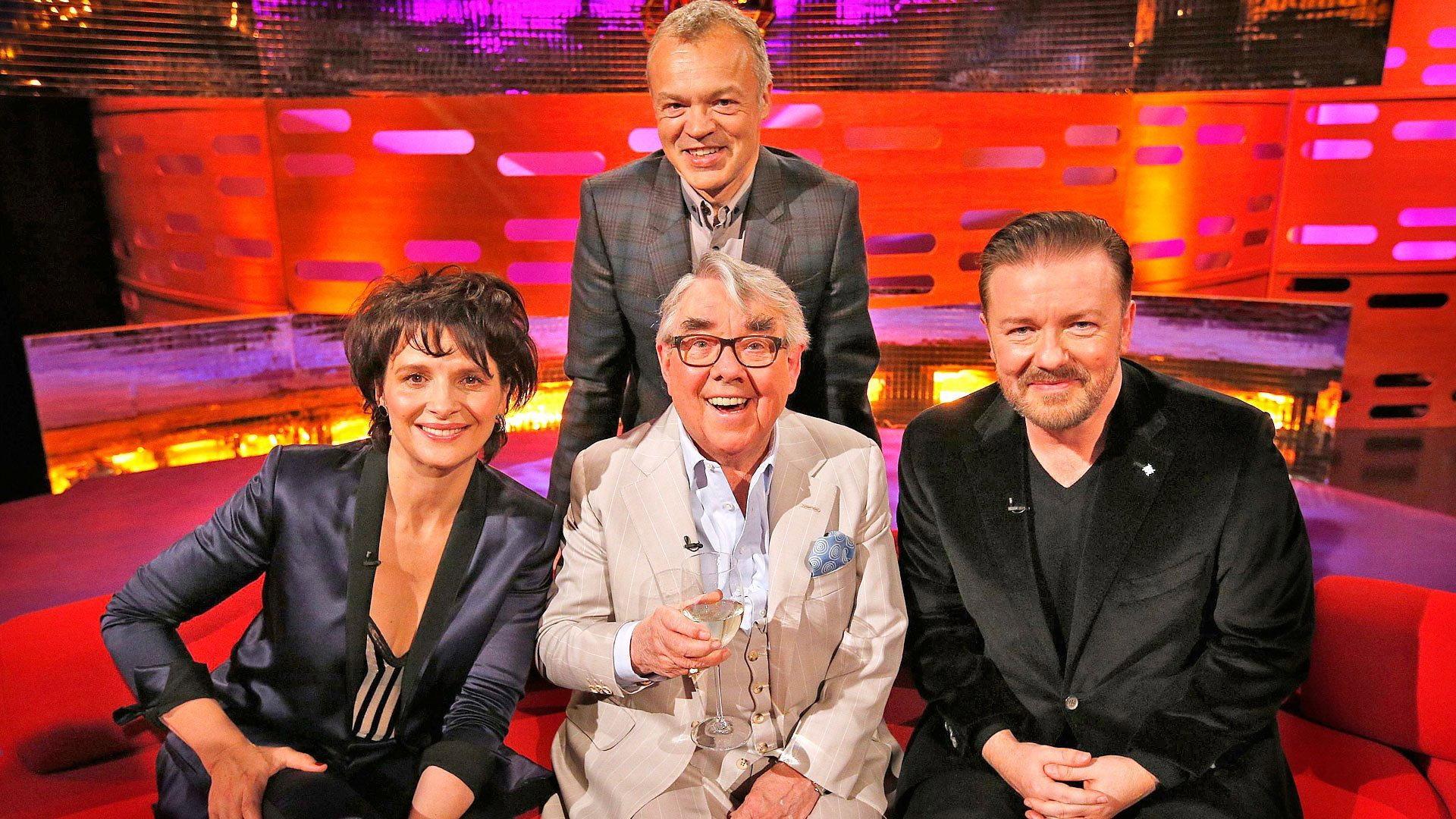 Still from Ricky Gervais, Ronnie Corbett, Juliette Binoche, Imelda May