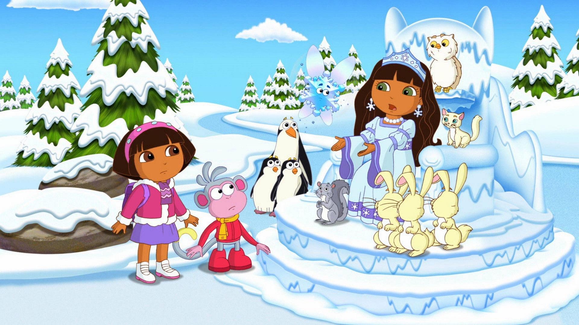 Still from Dora's Ice Skating Spectacular