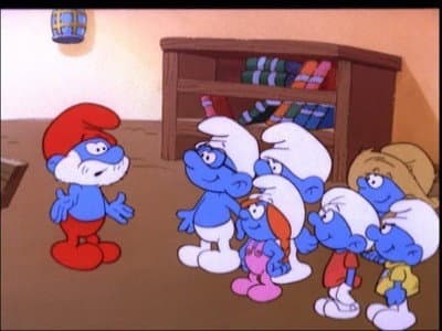 Still from Queen Smurfette